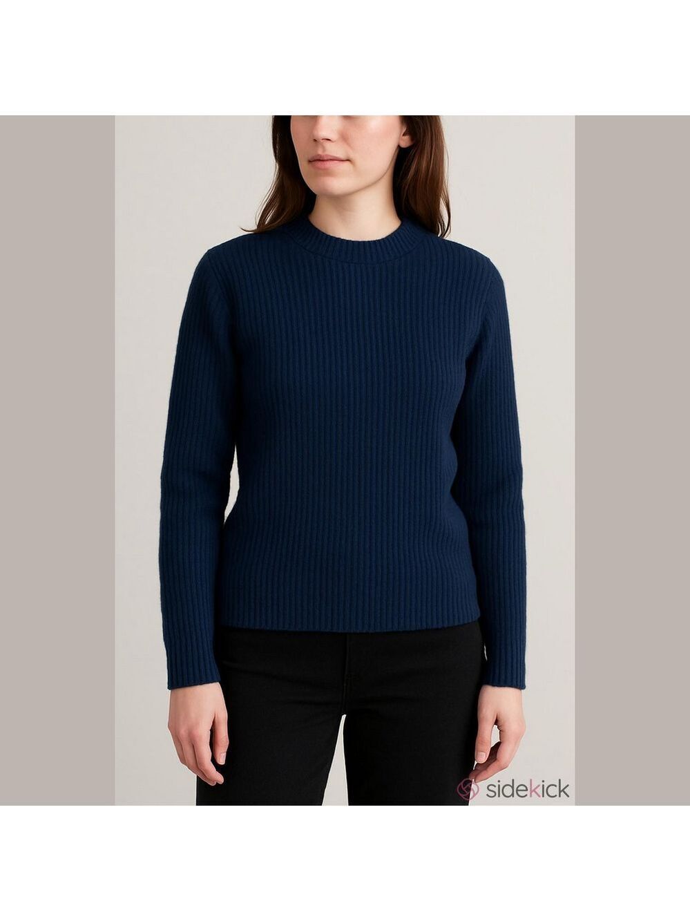 Levi's Navy Blue Ribbed Crew Neck Sweater XS